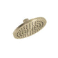 Huntington Brass 6" PVD Satin Brass Round Rain Shower Head