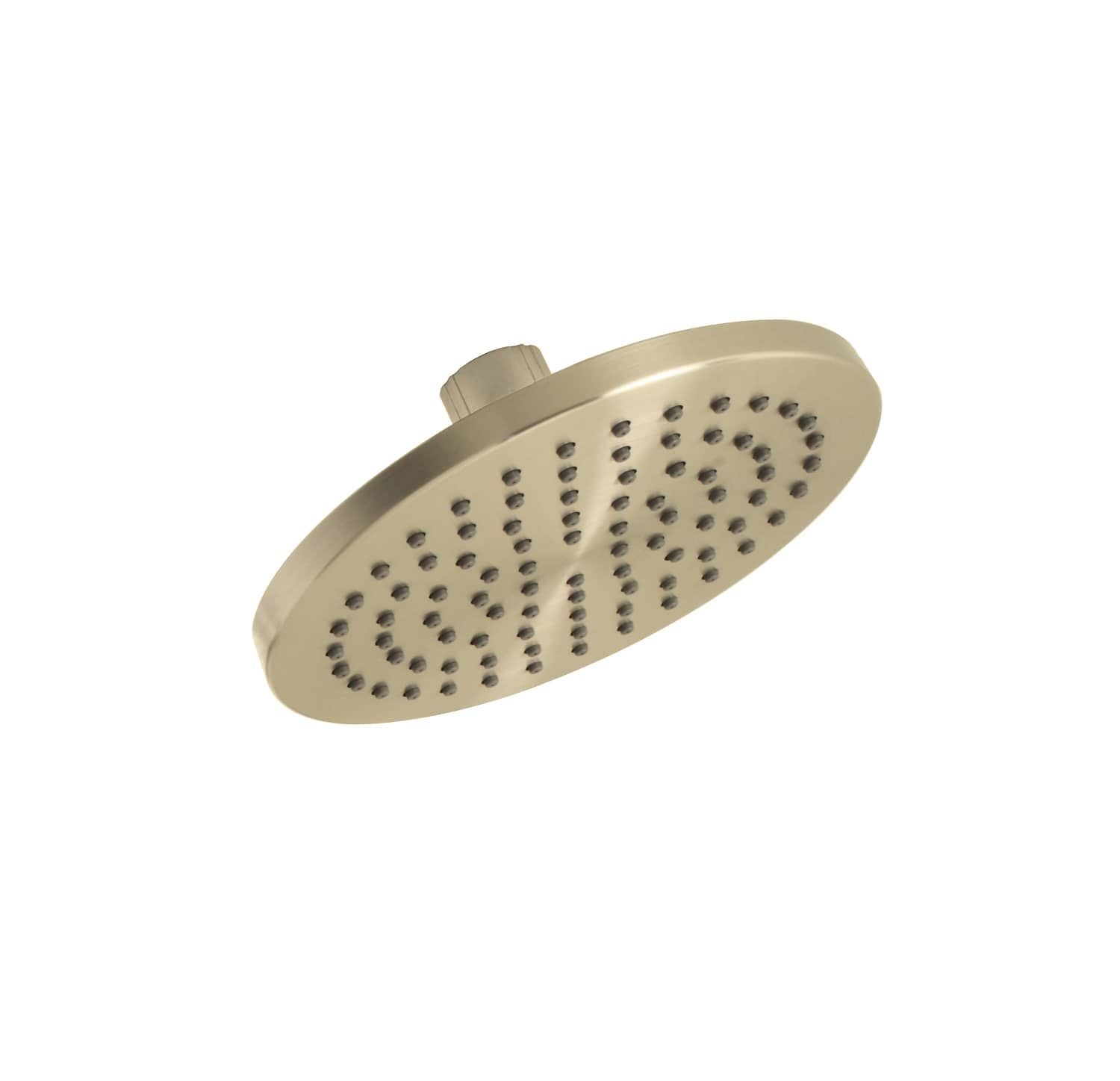 Huntington Brass 6" PVD Satin Brass Round Rain Shower Head