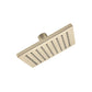 Huntington Brass 6" PVD Satin Brass Square Rain Shower Head