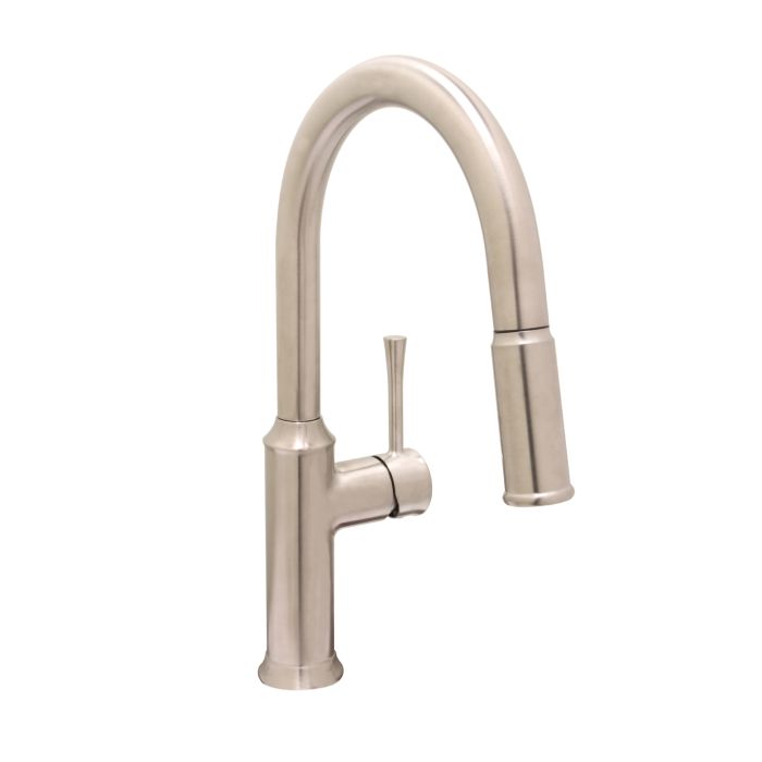 Huntington Brass Albany PVD Satin Nickel Pull-Down Kitchen Faucet