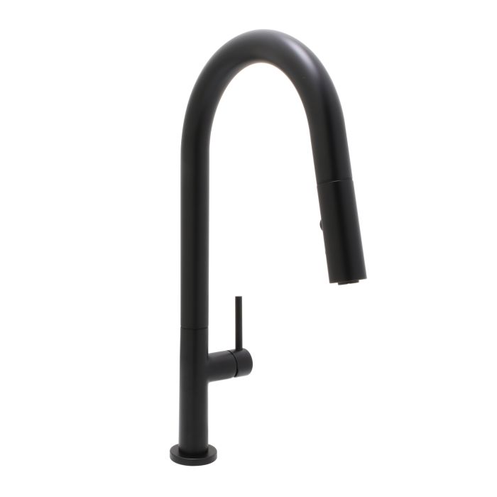 Huntington Brass Cevi Matte Black Pull-Down Kitchen Faucet