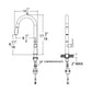 Huntington Brass Cevi PVD Satin Nickel Pull-Down Kitchen Faucet