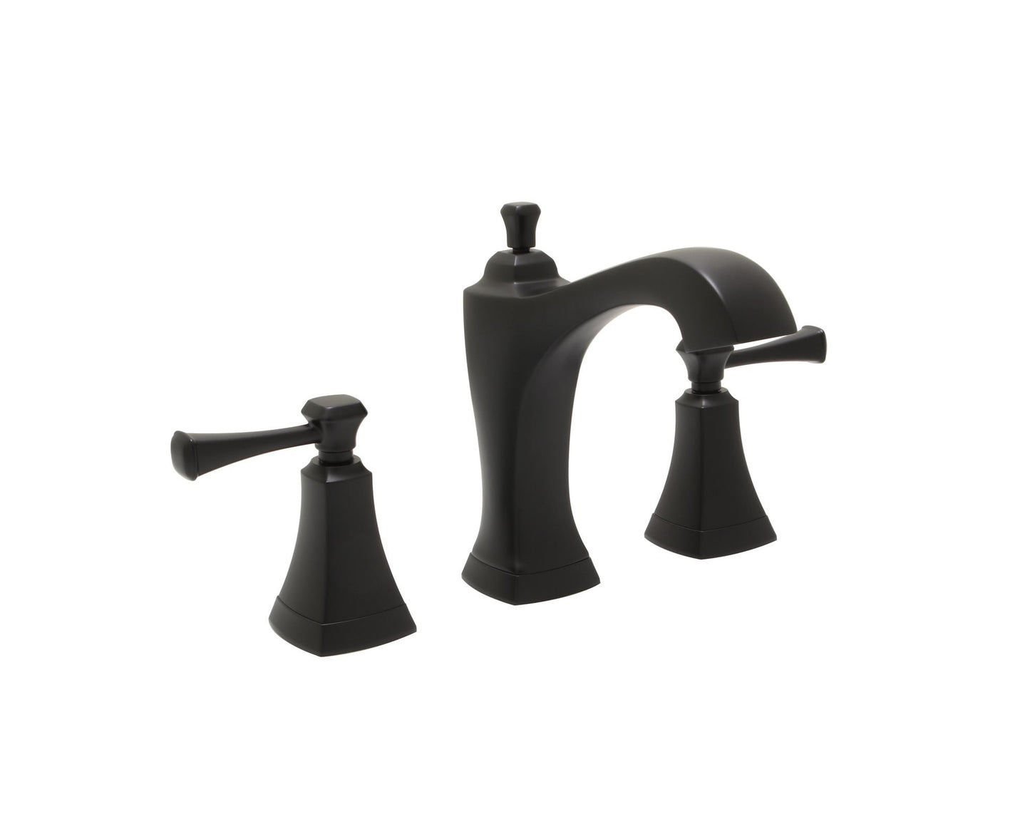 Huntington Brass Davenport Matte Black Widespread Lavatory Faucet