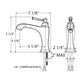 Huntington Brass Davenport PVD Satin Brass Single Control Lavatory Faucet