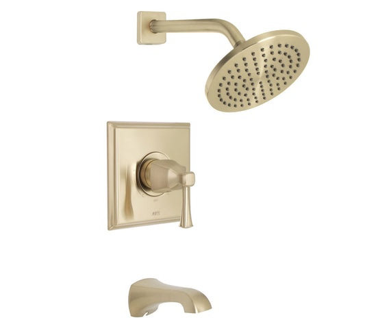 Huntington Brass Davenport PVD Satin Brass Tub and Shower Package