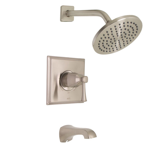 Huntington Brass Davenport PVD Satin Nickel Tub and Shower Package