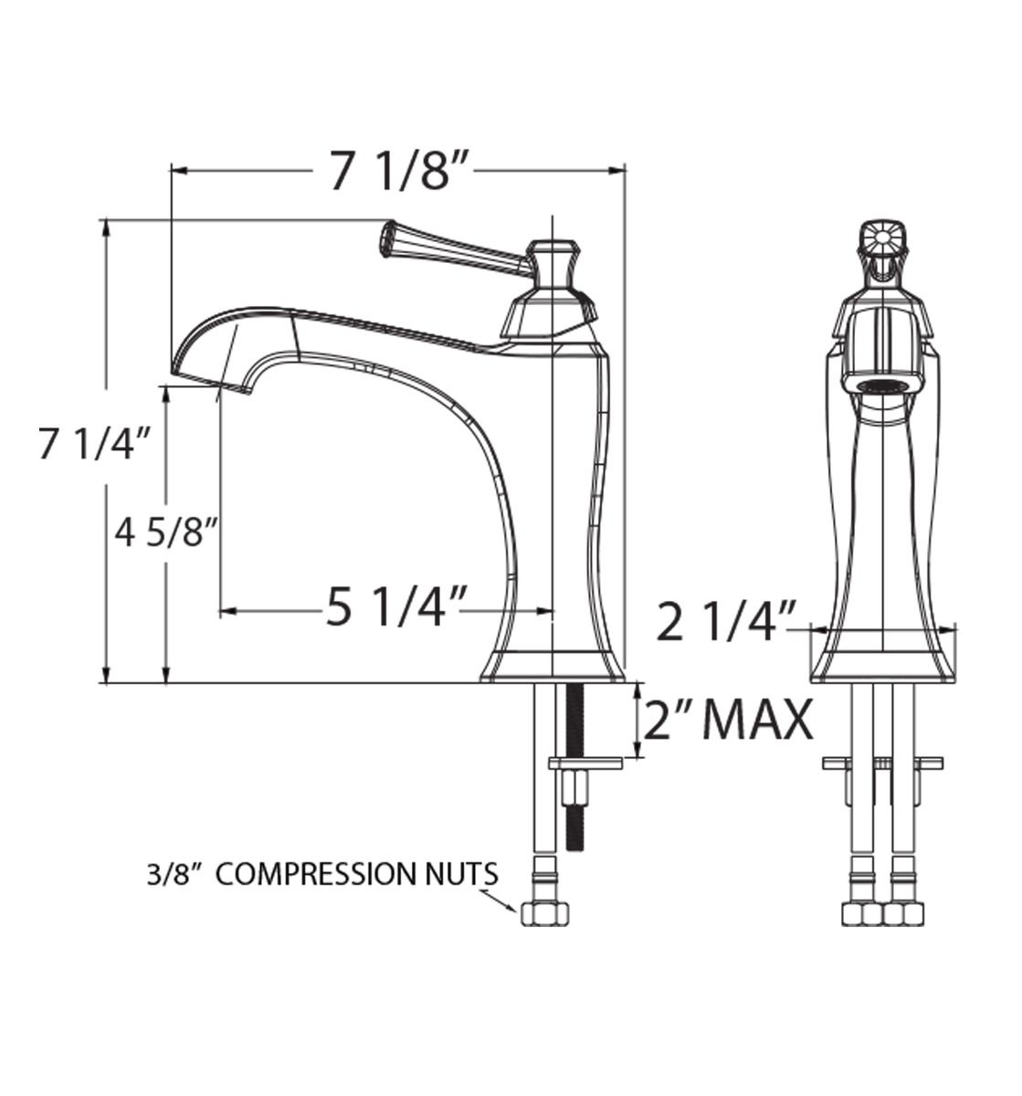 Huntington Brass Davenport Polished Chrome Single Control Lavatory Faucet