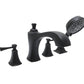 Huntington Brass Davenport Roman Matte Black Tub Filler Faucet