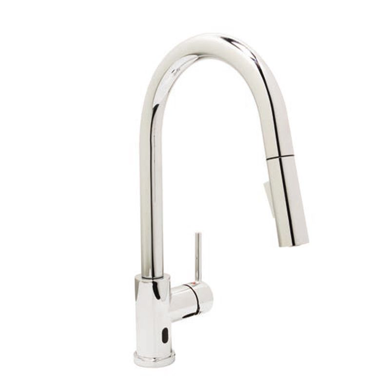 Huntington Brass Euro Arc IS Intellisense Polished Chrome Pull-Down Sensor Kitchen Faucet