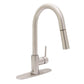 Huntington Brass Euro Arc PVD Satin Nickel Pull-Down Kitchen Faucet