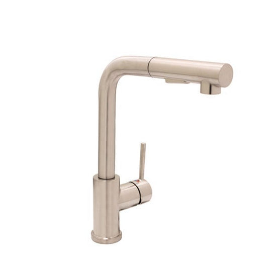 Huntington Brass Euro Curve Satin Nickel Pull-Out Kitchen Faucet