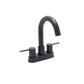 Huntington Brass Euro Matte Black Center Set Lavatory Faucet