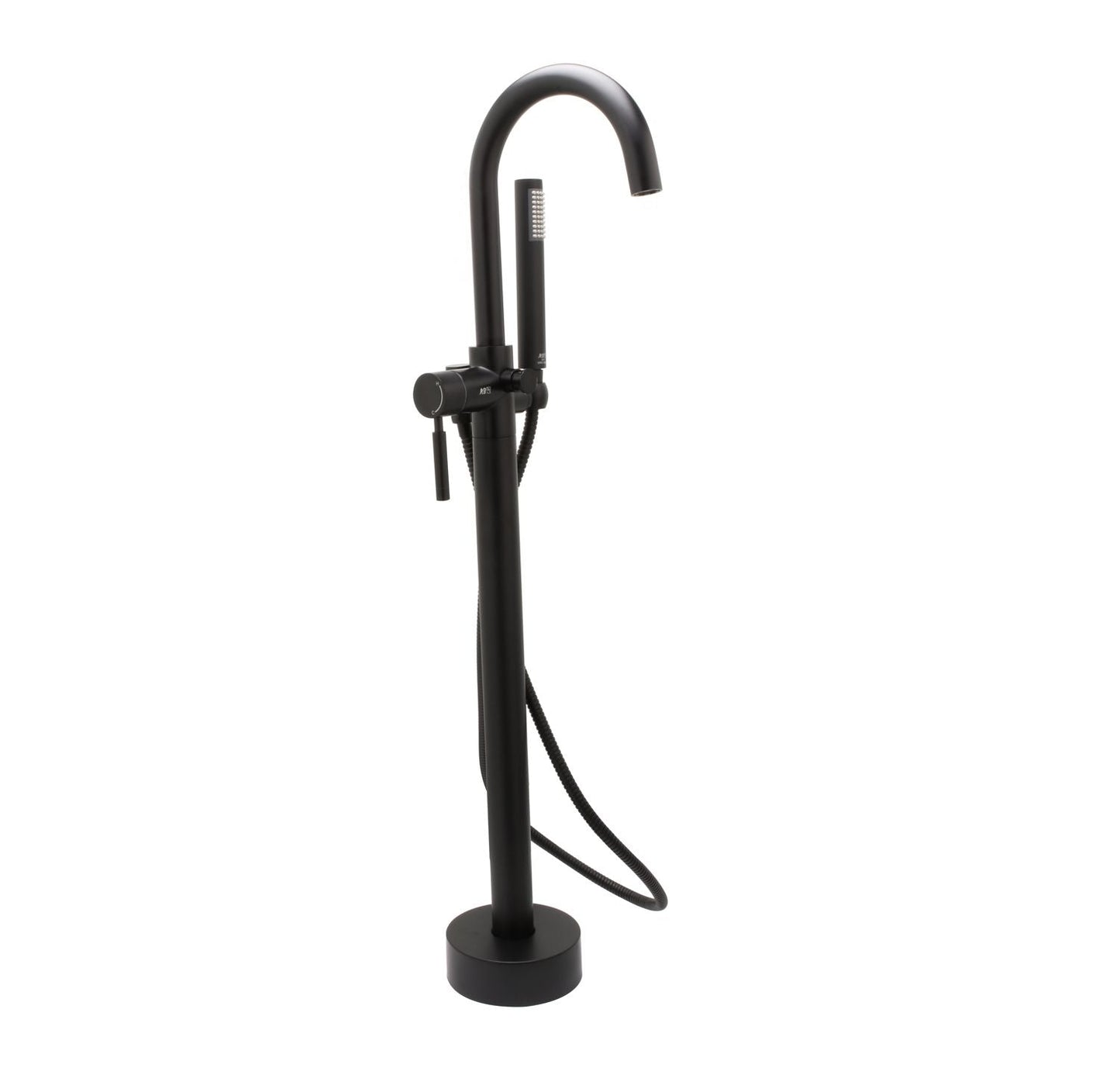 Huntington Brass Euro Matte Black Freestanding Tub Filler Faucet