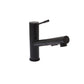 Huntington Brass Euro Matte Black Pull-Out Kitchen Faucet