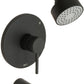 Huntington Brass Euro Matte Black Tub and Shower Package
