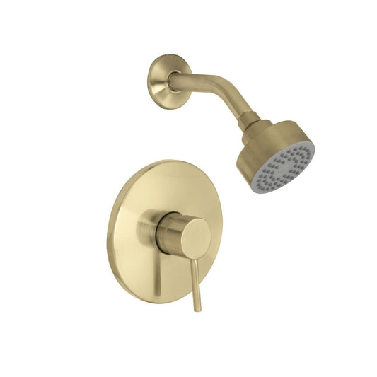 Huntington Brass Euro PVD Satin Brass Shower Package