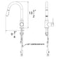 Huntington Brass Euro PVD Satin Nickel Bar or Prep Kitchen Faucet