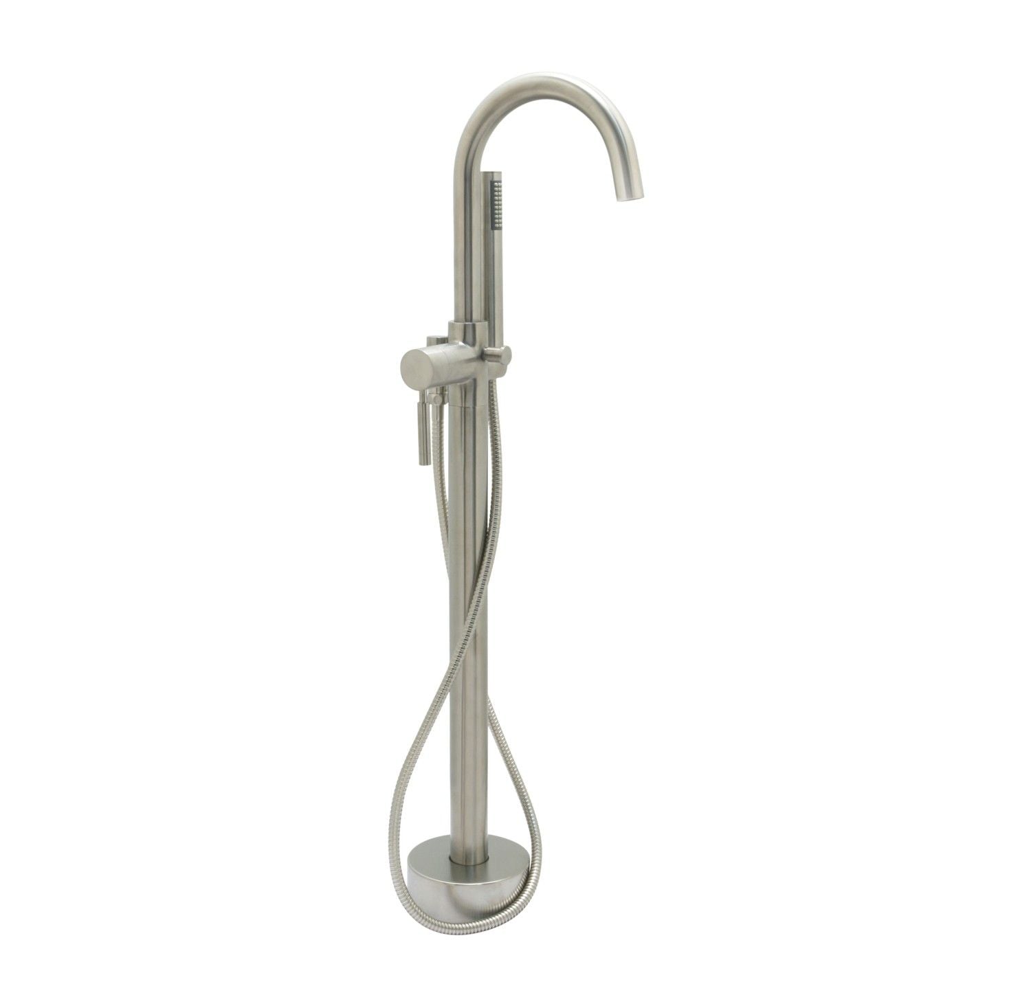Huntington Brass Euro PVD Satin Nickel Freestanding Tub Filler Faucet