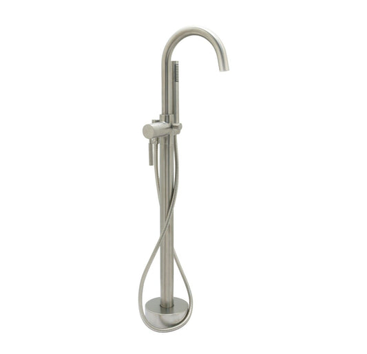 Huntington Brass Euro PVD Satin Nickel Freestanding Tub Filler Faucet