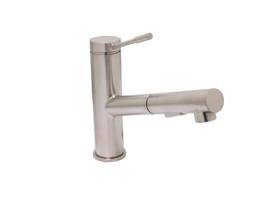Huntington Brass Euro PVD Satin Nickel Pull-Out Kitchen Faucet