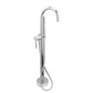 Huntington Brass Euro Polished Chrome Freestanding Tub Filler Faucet