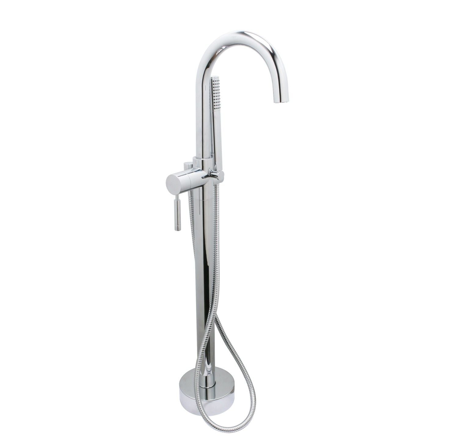 Huntington Brass Euro Polished Chrome Freestanding Tub Filler Faucet