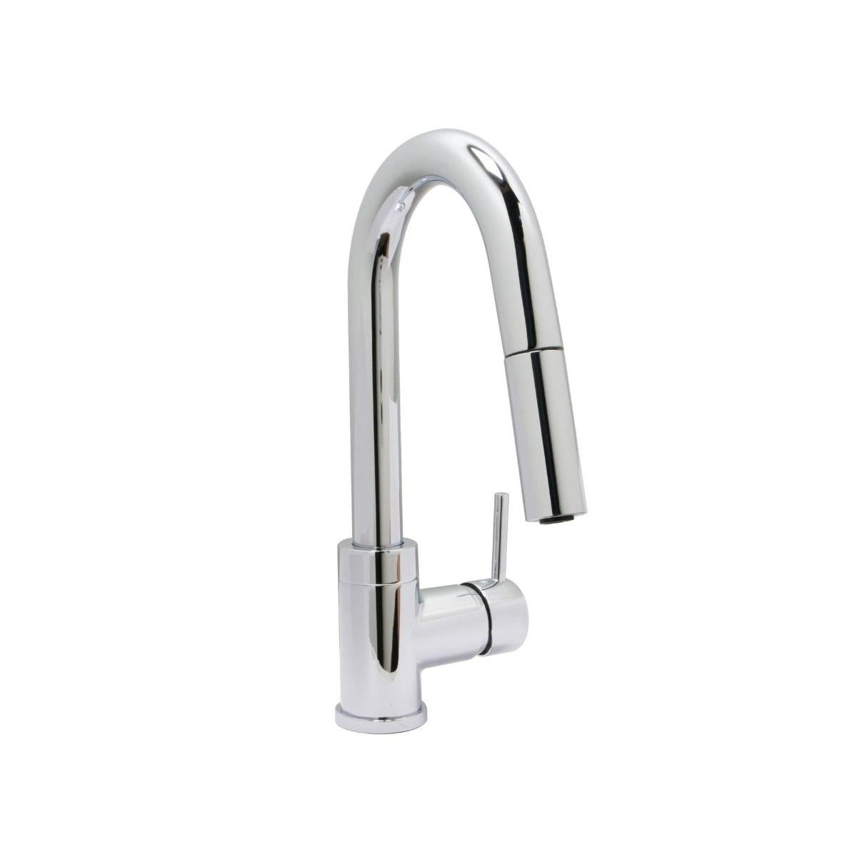 Huntington Brass Euro Polished Chrome Pull-Down Bar or Prep Kitchen Faucet