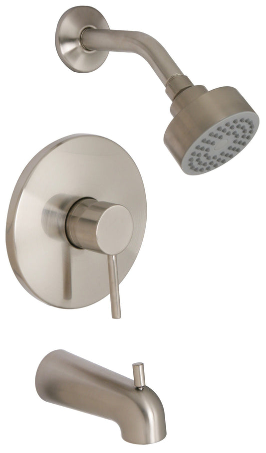 Huntington Brass Euro Satin Nickel Tub and Shower Package