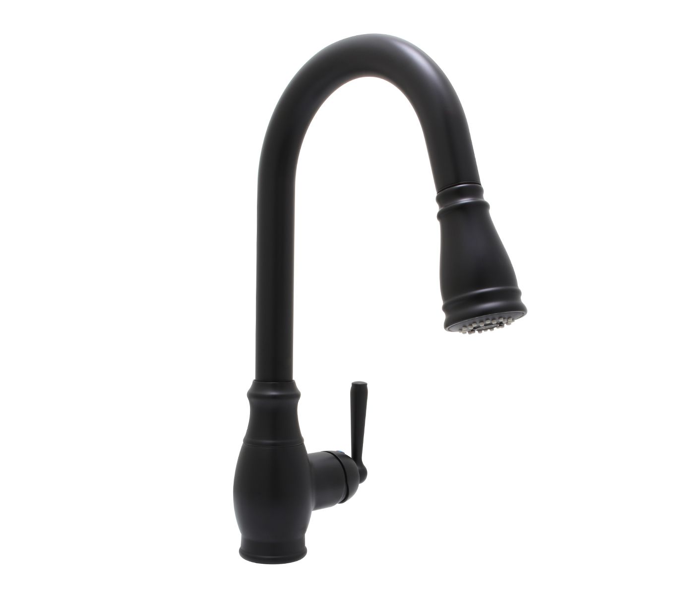 Huntington Brass Isabelle Matte Black Pull-Down Kitchen Faucet