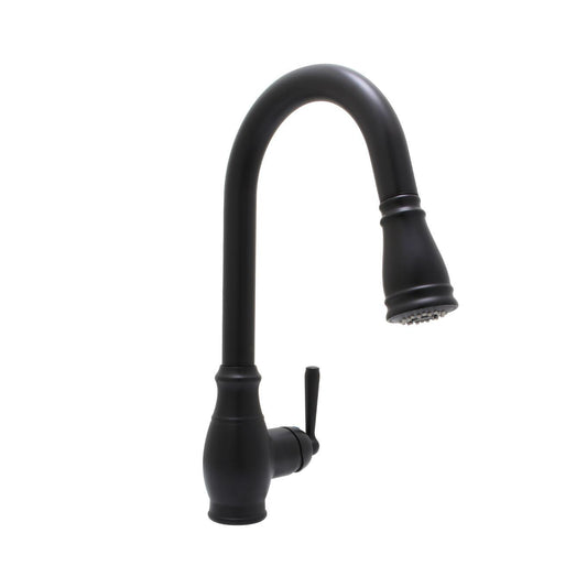 Huntington Brass Isabelle Matte Black Pull-Down Kitchen Faucet
