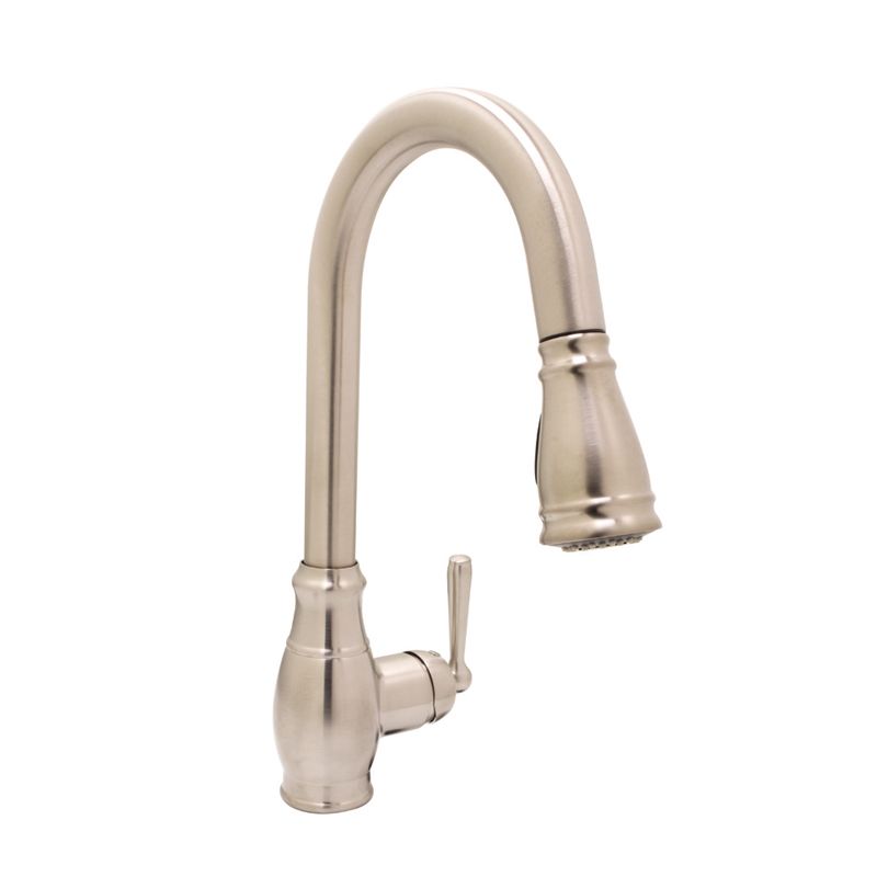 Huntington Brass Isabelle PVD Satin Nickel Pull-Down Kitchen Faucet