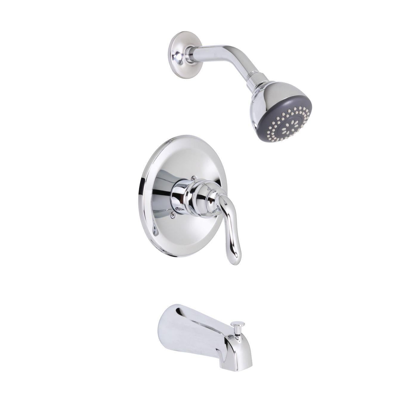 Huntington Brass Isabelle Polished Chrome Tub and Shower Package