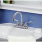 Huntington Brass Isabelle Satin Nickel Center Set Bathroom Faucet (W4220529-2)
