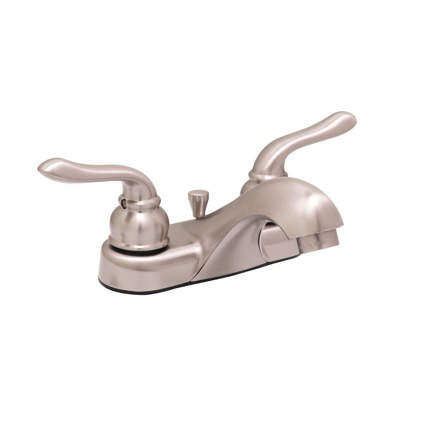 Huntington Brass Isabelle Satin Nickel Center Set Bathroom Faucet