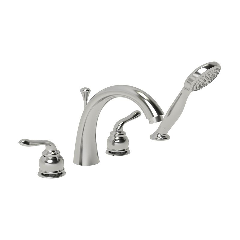 Huntington Brass Isabelle Satin Nickel Roman Tub Filler Faucet