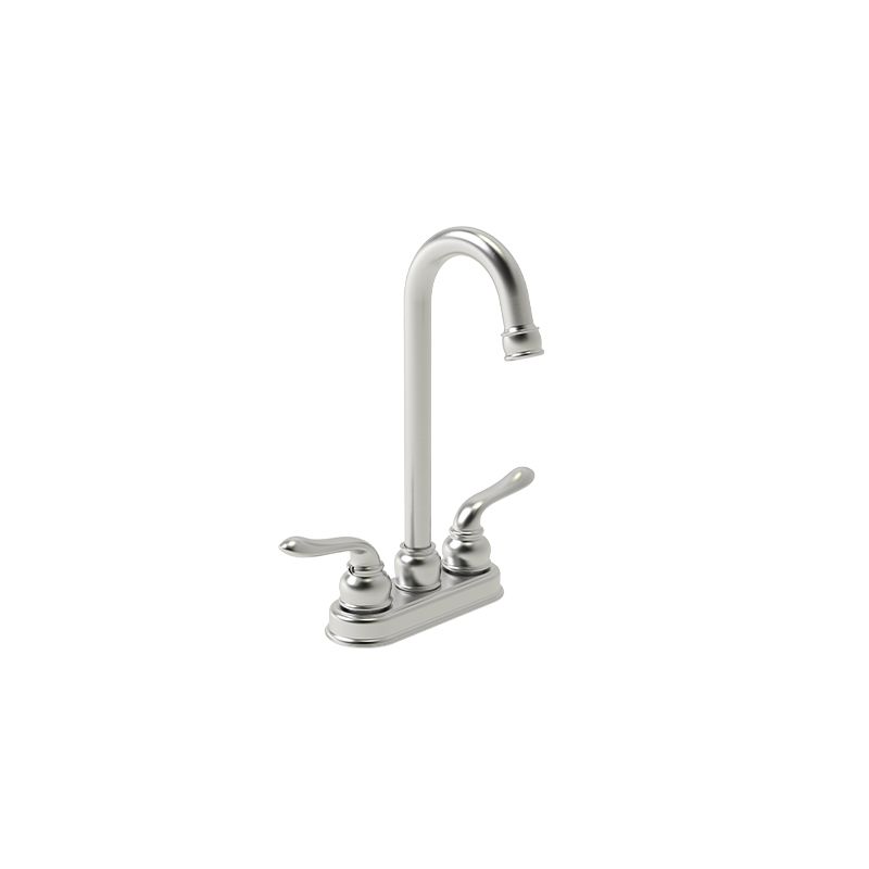 Huntington Brass Isabelle Satin Nickel Three Hole Dual Handle Bar Faucet