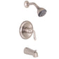 Huntington Brass Isabelle Satin Nickel Tub and Shower Package