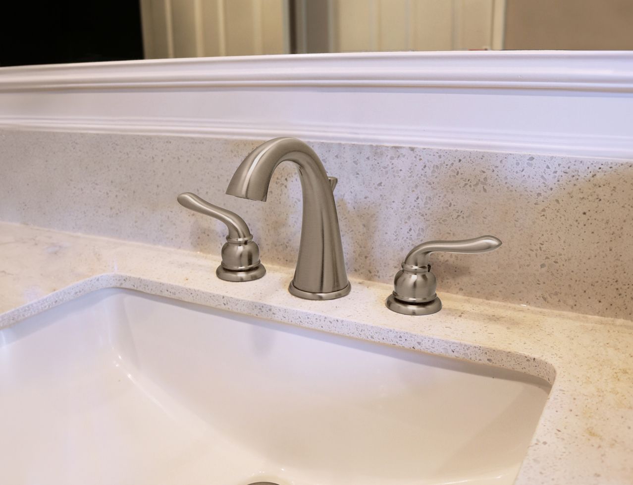 Huntington Brass Isabelle Satin Nickel Widespread Lavatory Faucet