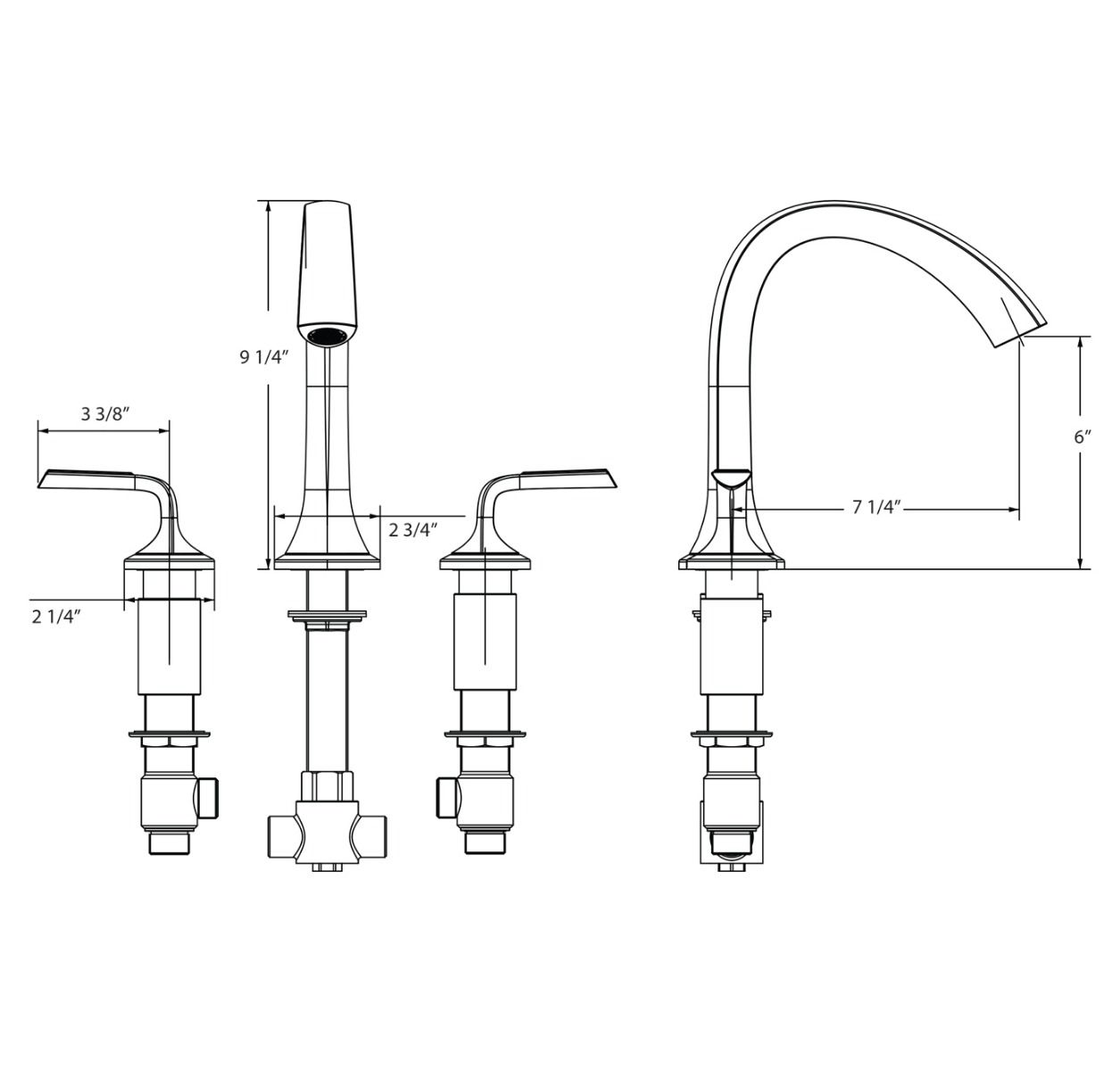 Huntington Brass Joy Matte Black Roman Tub Filler Faucet