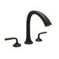 Huntington Brass Joy Matte Black Roman Tub Filler Faucet