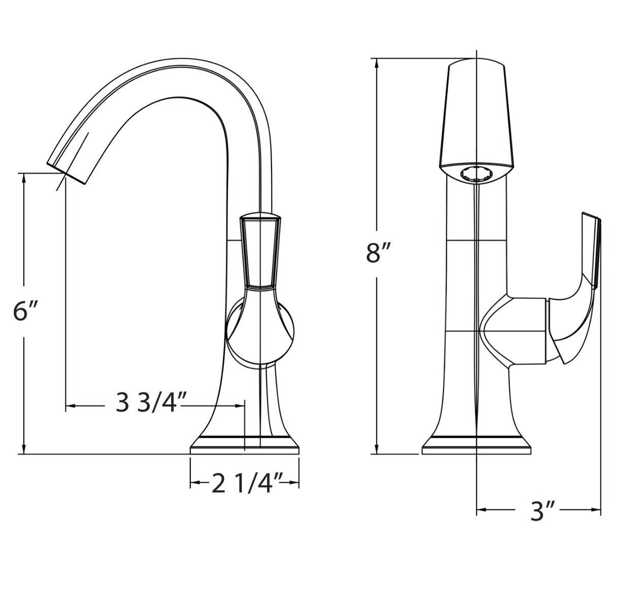 Huntington Brass Joy Matte Black Single Control Lavatory Faucet With Push Style Pop-Up Drain Assembly