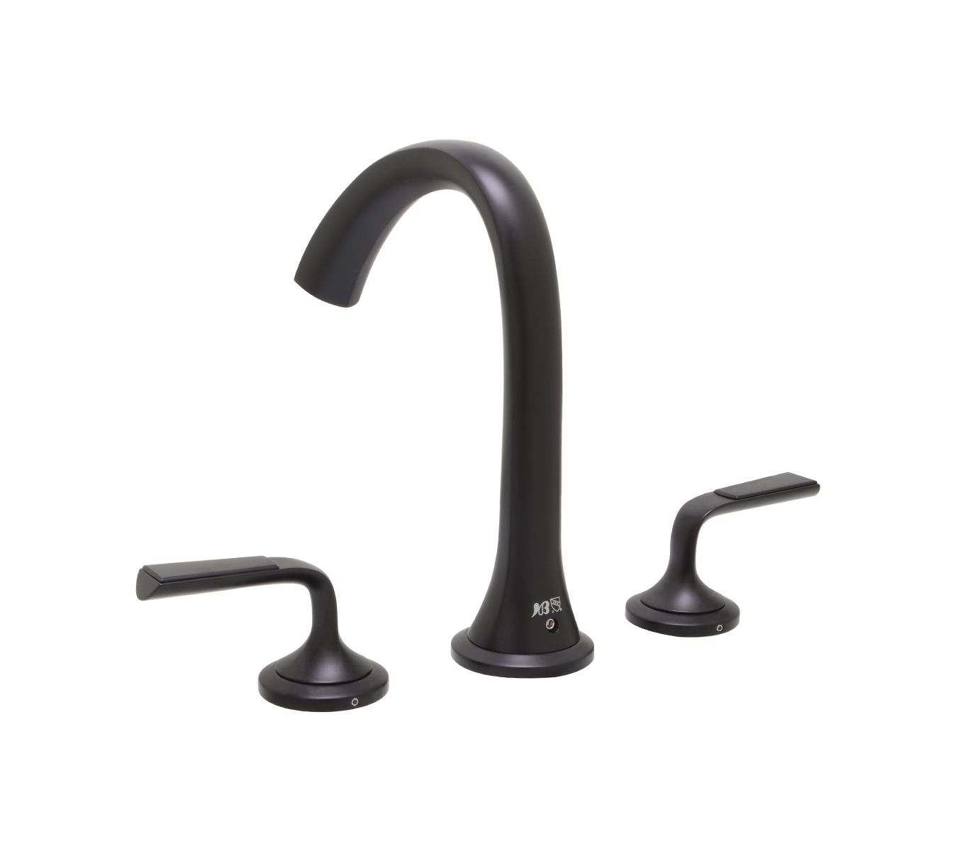 Huntington Brass Joy Matte Black Widespread Faucet