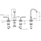 Huntington Brass Joy Matte Black Widespread Faucet