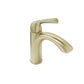 Huntington Brass Joy PVD Satin Brass Single Control Lavatory Faucet With Brass Style Pop-Up Drain Assembly