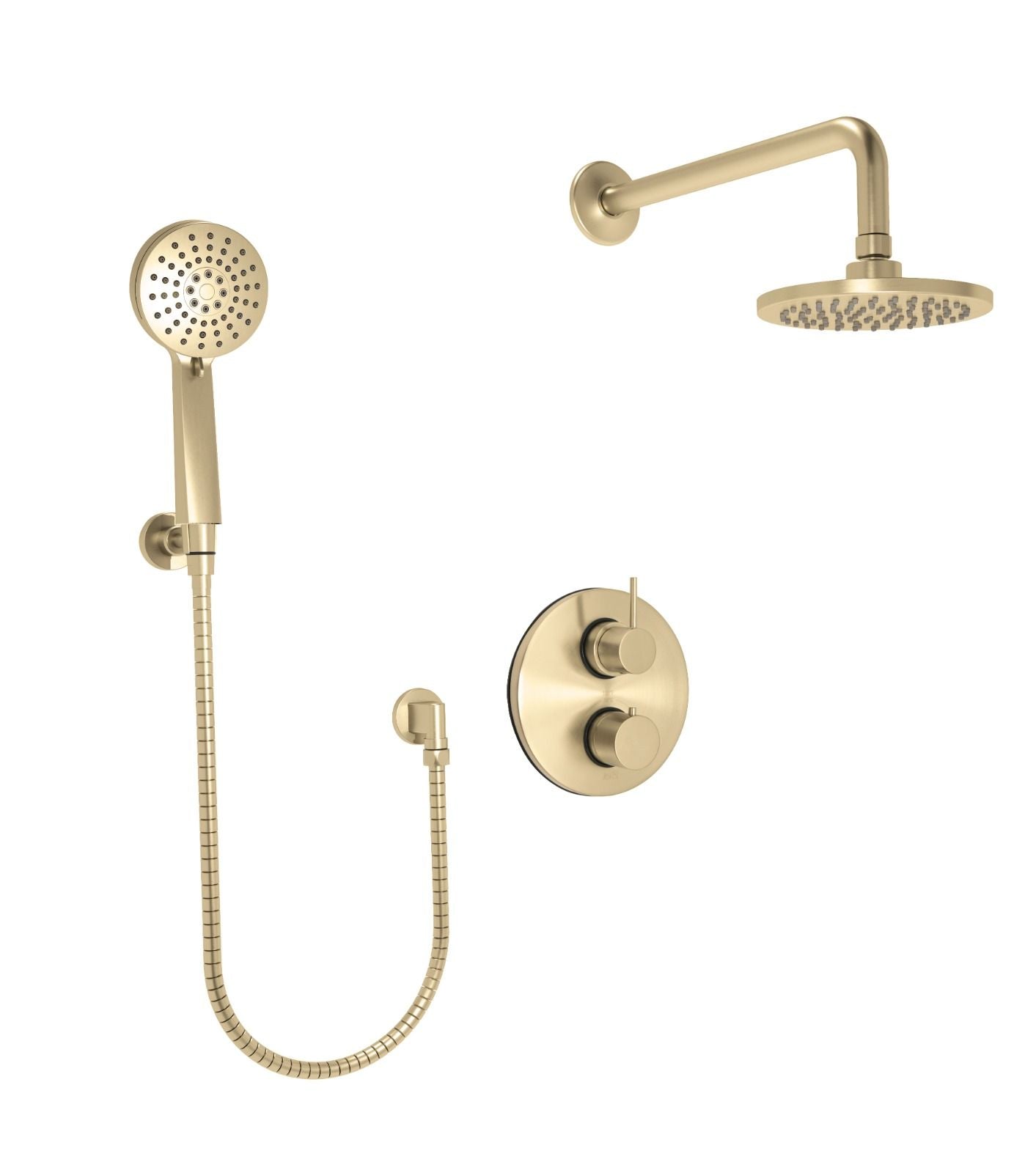 Huntington Brass Joy PVD Satin Brass Thermostatic Shower Package