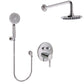 Huntington Brass Joy PVD Satin Nickel Push Button Shower Trim Package