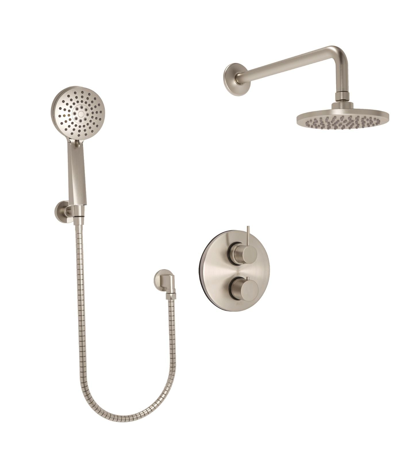 Huntington Brass Joy PVD Satin Nickel Thermostatic Shower Package