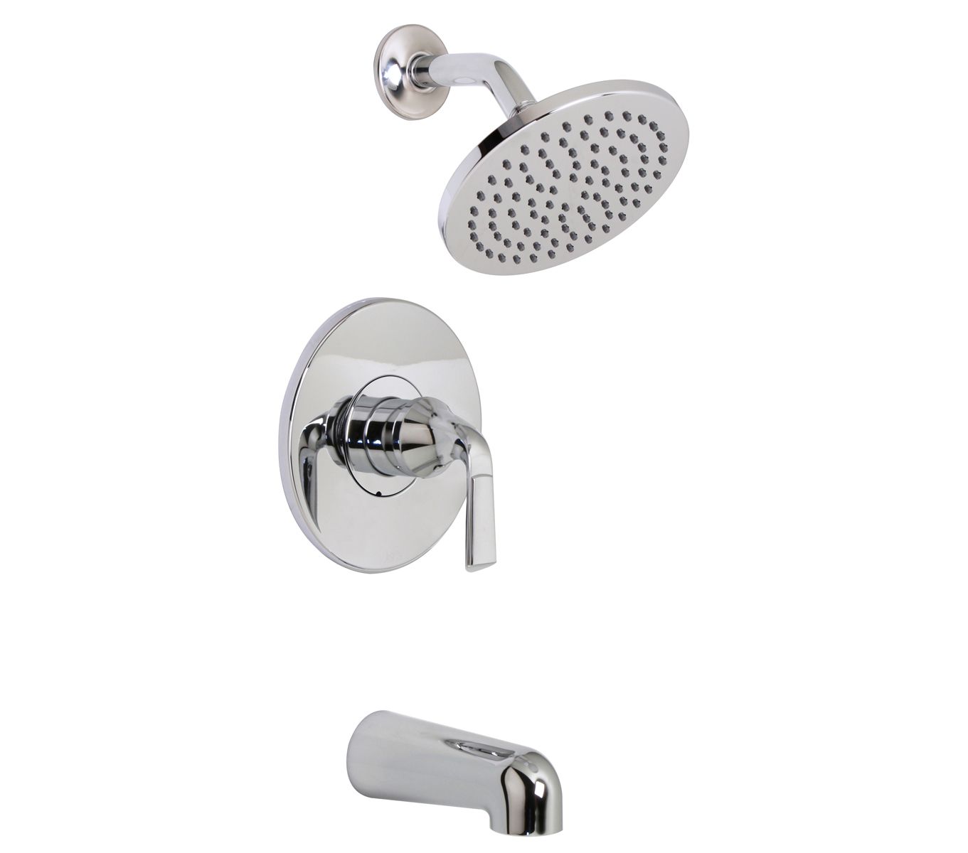 Huntington Brass Joy Polished Chrome Tub and Shower Trim Package