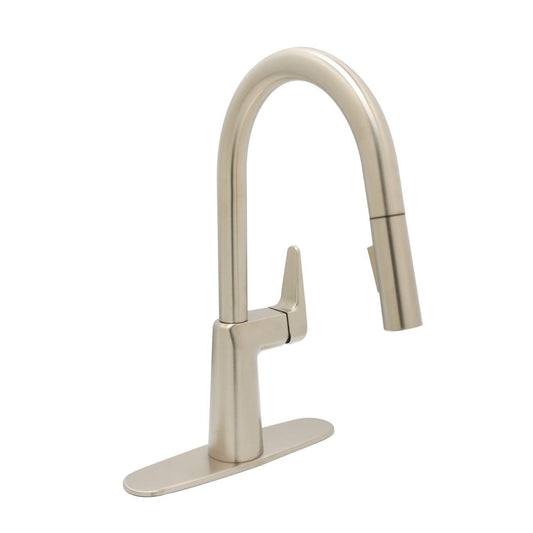 Huntington Brass Loma PVD Satin Nickel Pull-Down Kitchen Faucet