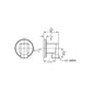 Huntington Brass Matte Black 90-degree Water Supply Elbow Shower Accessory (P1233149)